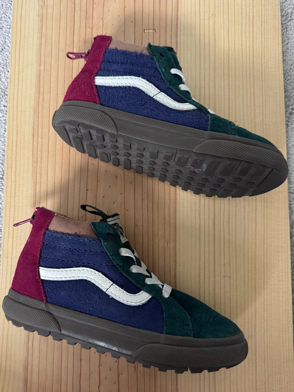 Vans MTE Sk8-Hi Zip Suede Boots Sneakers Multicolor Toddler Size 10